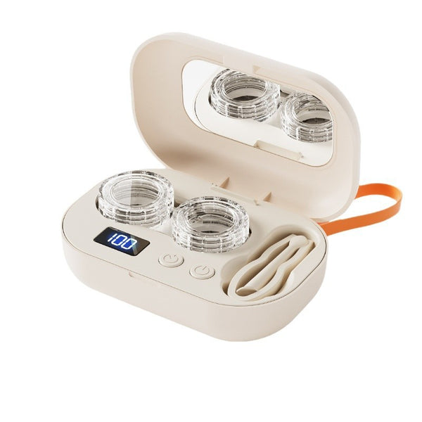 Charging Contact Lens Cleaner, High-Frequency Ultrasonic Automatic Cleaning Case — eprolo | Lunettes de soleil UV400