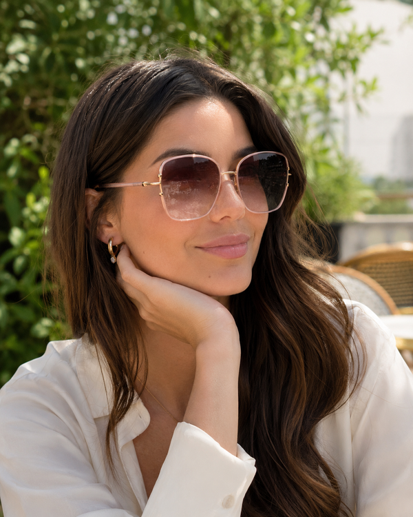 Ana Hickmann - Lunettes de Soleil Femme Oversize Or Rose — Ana Hickmann | Lunettes de soleil UV400