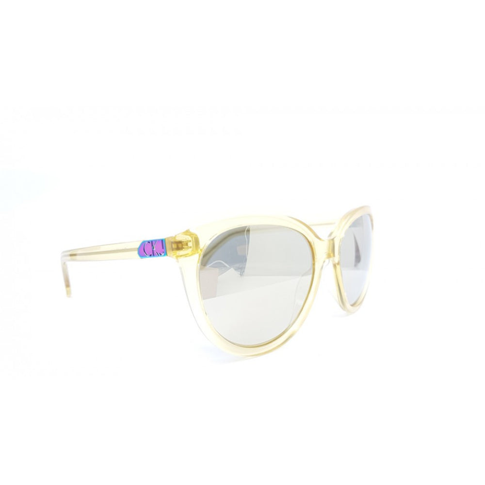 Calvin Klein, Calvin Klein, Lunettes de soleil, J752S/54, Jaune cristal, Pour les femmes