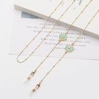 Chrysanthemum et Gold Chain avec Anti-Drop Mask Necklace (vue 3) — eprolo | View Optik
