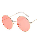 AV Eyewear Alloy Mirror Sunglasses Retro Dessin Rose Round — eprolo | Lunettes de soleil UV400