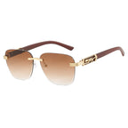 AV Eyewear WOODEN Polygonal Leopard (vue 3) — eprolo | View Optik