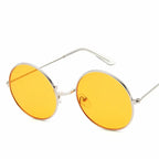 AV Eyewear Alloy Mirror Sunglasses Retro Dessin Rose Round (vue 8) — eprolo | View Optik