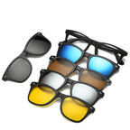 5 in 1 sunglasses men magnetic clip on — eprolo | Lunettes de soleil UV400