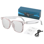 AV Eyewear  Lunettes intelligentes HY-C8 AI — Traduction sans fil Bluetooth · 75 langues · Interprétation simultanée en conférence (vue 2) — eprolo | View Optik