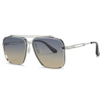 Stylish Double Beam Cut Edge Metallic Sunglasses Men's Fashion Sunglasses (vue 2) — eprolo | View Optik