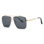 Stylish Double Beam Cut Edge Metallic Sunglasses Men's Fashion Sunglasses (vue 6) — eprolo | View Optik