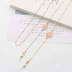 Chrysanthemum et Gold Chain avec Anti-Drop Mask Necklace (vue 5) — eprolo | View Optik