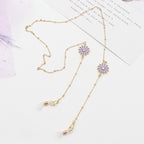 Chrysanthemum et Gold Chain avec Anti-Drop Mask Necklace (vue 2) — eprolo | View Optik