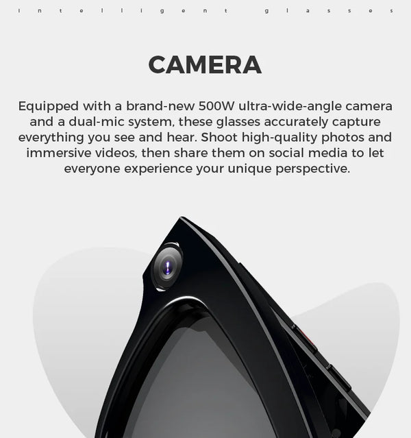 AV Eyewear Infinity -- Bluetooth AI Camea Photos Appel asistant real-time translation 5-megapixel shooting stabilization — eprolo | Lunettes de soleil UV400