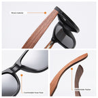 AV Eyewear Wooden walnut bamboo polarized sunglasses (vue 2) — eprolo | View Optik
