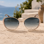 Bulget - Lunettes de Soleil Oversize Or Havane (vue 2) — Bulget | View Optik