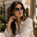 Bulget - Lunettes de Soleil Carre Geometrique Metal (vue 4) — Bulget | View Optik