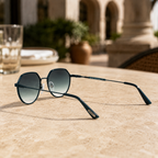 Bulget - Lunettes de Soleil Carre Geometrique Metal (vue 3) — Bulget | View Optik