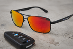 BMW Motorsport — Lunettes de Soleil Aviateur Métal Miroir Orange (vue 5) — BMW Motorsport | View Optik