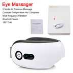 Masseur Bluetooth Smart Vibration Masseur oculaire — Appareil de soin des yeux à compression chaude · Musique intégrée · Lunettes pliables de protection visuelle (vue 4) — eprolo | View Optik