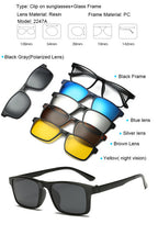 5 in 1 sunglasses men magnetic clip on (vue 8) — eprolo | View Optik