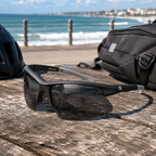 Champion — Lunettes de Soleil Sport Semi-Sans Cerclage Polarisées Noir (vue 4) — Champion | View Optik