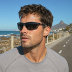 Champion — Lunettes de Soleil Sport Semi-Sans Cerclage Polarisées Bleu Marine (vue 3) — Champion | View Optik