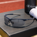 Champion — Lunettes de Soleil Sport Semi-Sans Cerclage Polarisées Bleu Marine (vue 2) — Champion | View Optik