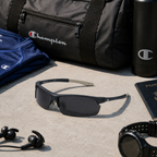 Champion — Lunettes de Soleil Sport Semi-Sans Cerclage Polarisées Bleu Marine (vue 4) — Champion | View Optik