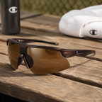 Champion — Lunettes de Soleil Bouclier Sport Polarisées Brun Grappa (vue 2) — Champion | View Optik