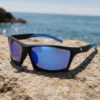 Champion — Lunettes de Soleil Rectangle Sport Wrap Polarisées Miroir Bleu (vue 3) — Champion | View Optik