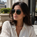 Champion — Lunettes de Soleil Aviateur Double Pont Métal Gunmetal Verres G-15 — Champion | Lunettes de soleil UV400