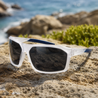 Champion — Lunettes de Soleil Sport Wrap Acier Inoxydable Cristal Bleu Marine (vue 4) — Champion | View Optik