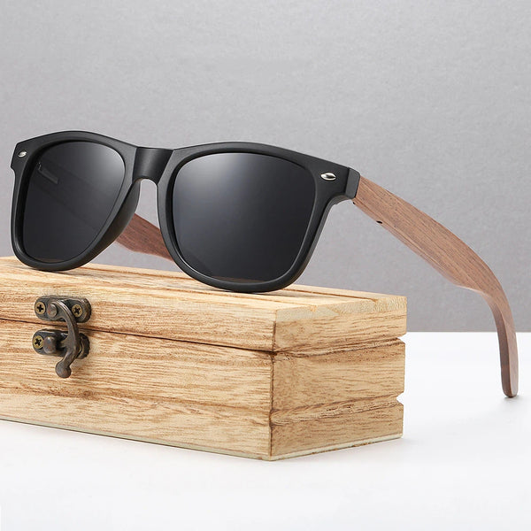 AV Eyewear Wooden walnut bamboo polarized sunglasses — eprolo | Lunettes de soleil UV400