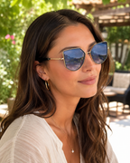 Ana Hickmann - Lunettes de Soleil Geometriques Noir Or Bleu — Ana Hickmann | Lunettes de soleil UV400