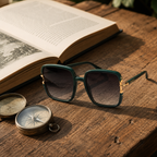 Ana Hickmann - Lunettes de Soleil Oversize Vert Or Rose (vue 3) — Ana Hickmann | View Optik