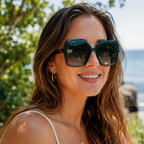 Ana Hickmann - Lunettes de Soleil Oversize Blanc Ivoire — Ana Hickmann | Lunettes de soleil UV400