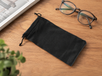 Pochette en Textile Noir - Housse Lunettes Tissu Douce Multifonction (vue 3) — View Optik | View Optik