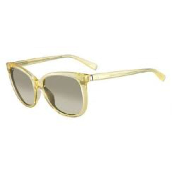 Calvin Klein, Calvin Klein, Lunettes de soleil, 4185S/55, Jaune pâle, Pour les femmes